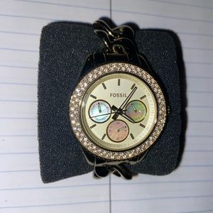 Fossil Opal Style Stainless Steel Watch